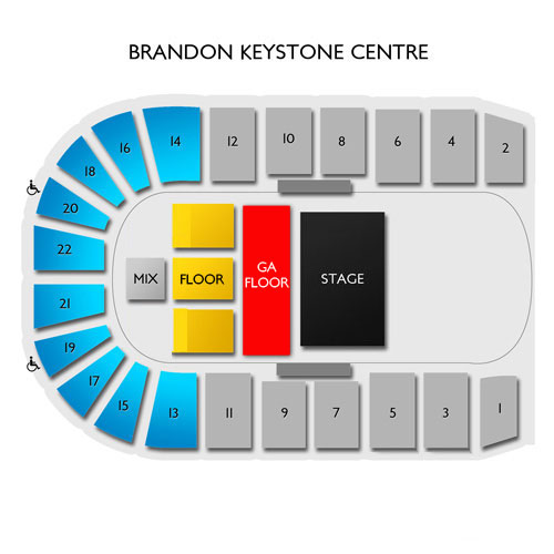 Keystone Centre Brandon Seating Chart