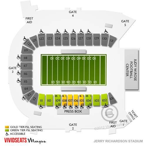 Richardson Stadium Seating Chart