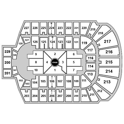 Blue Cross Arena Venue Map