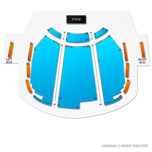 Virginia G. Piper Theater at Scottsdale Performing Arts Venue Map