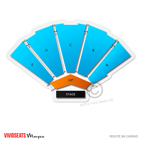 route 66 casino amphitheatre seating