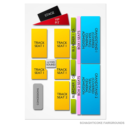Schaghticoke Fairgrounds Venue Map