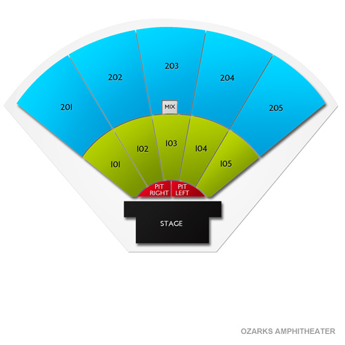 Ozarks Amphitheater Venue Map