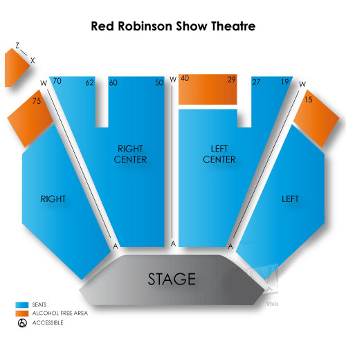 Red Robinson Theatre Seating Chart