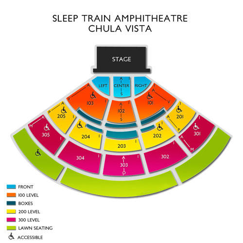 Sleep Train Amphitheater San Diego Seating Chart