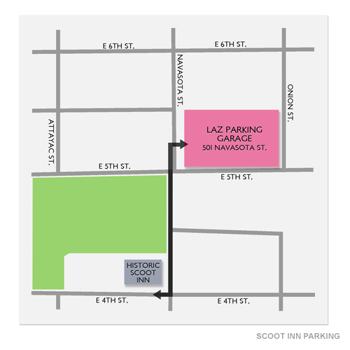 Scoot Inn Parking Venue Map