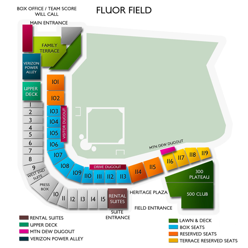 greenville drive stadium seating chart - Part.tscoreks.org