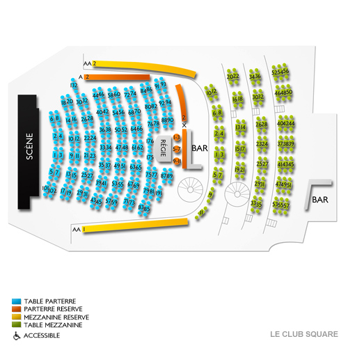 Le Club Square Dix30 Venue Map