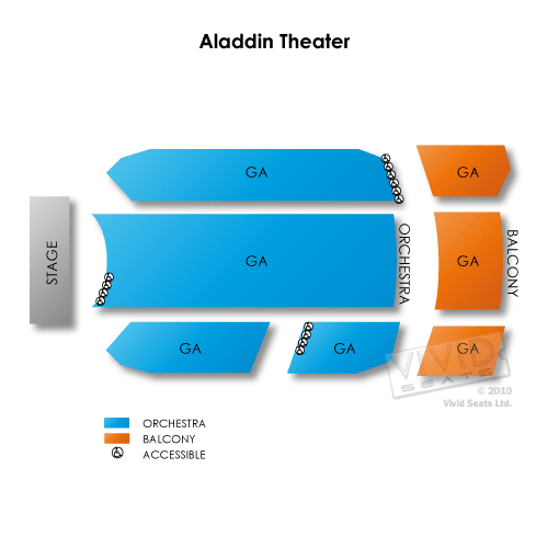 Aladdin Theater Seating Chart | Vivid Seats