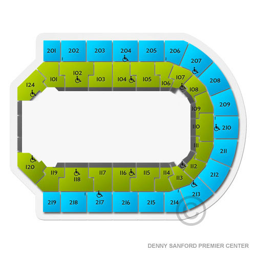 Denny Sanford PREMIER Center Venue Map