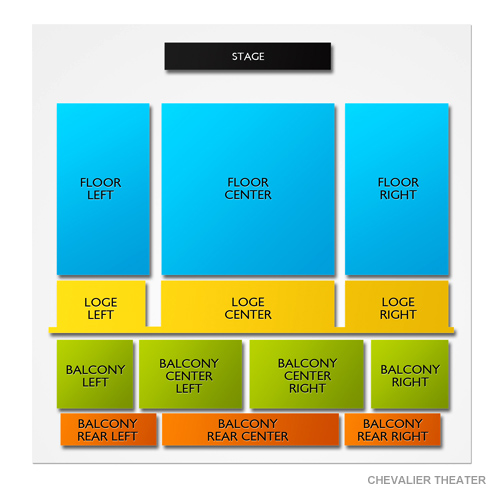 Chevalier Theater Seating Chart | Vivid Seats