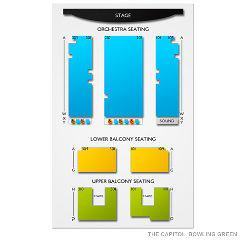 The Capitol - Bowling Green Venue Map