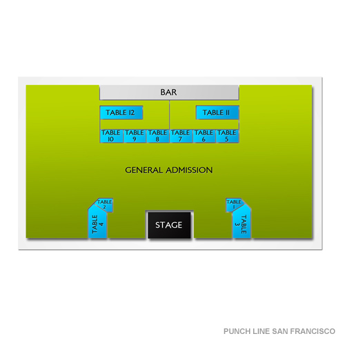 Punch Line San Francisco Venue Map