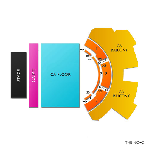 The Novo Venue Map