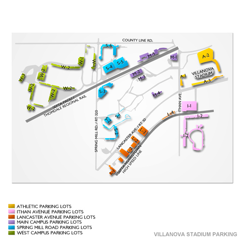 Villanova Stadium Venue Map