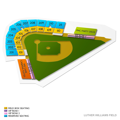 Luther Williams Field Seating Chart