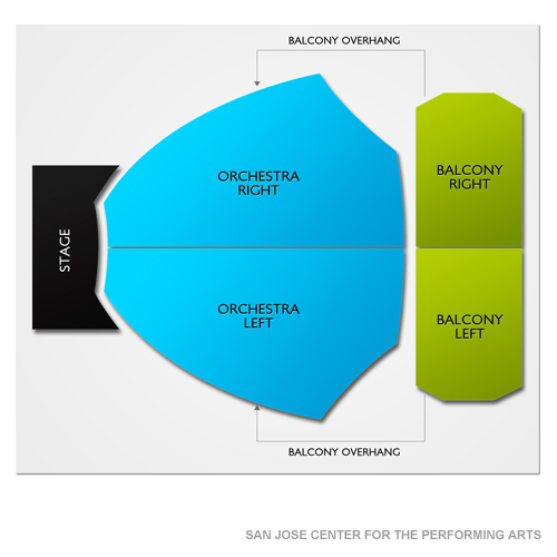 San Jose Center for Performing Arts Venue Map