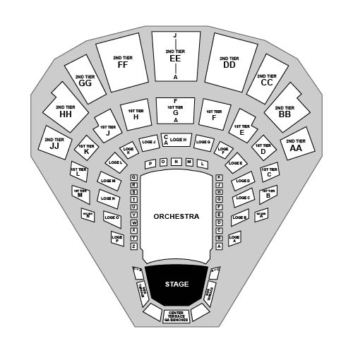 Davies Symphony Hall Venue Map