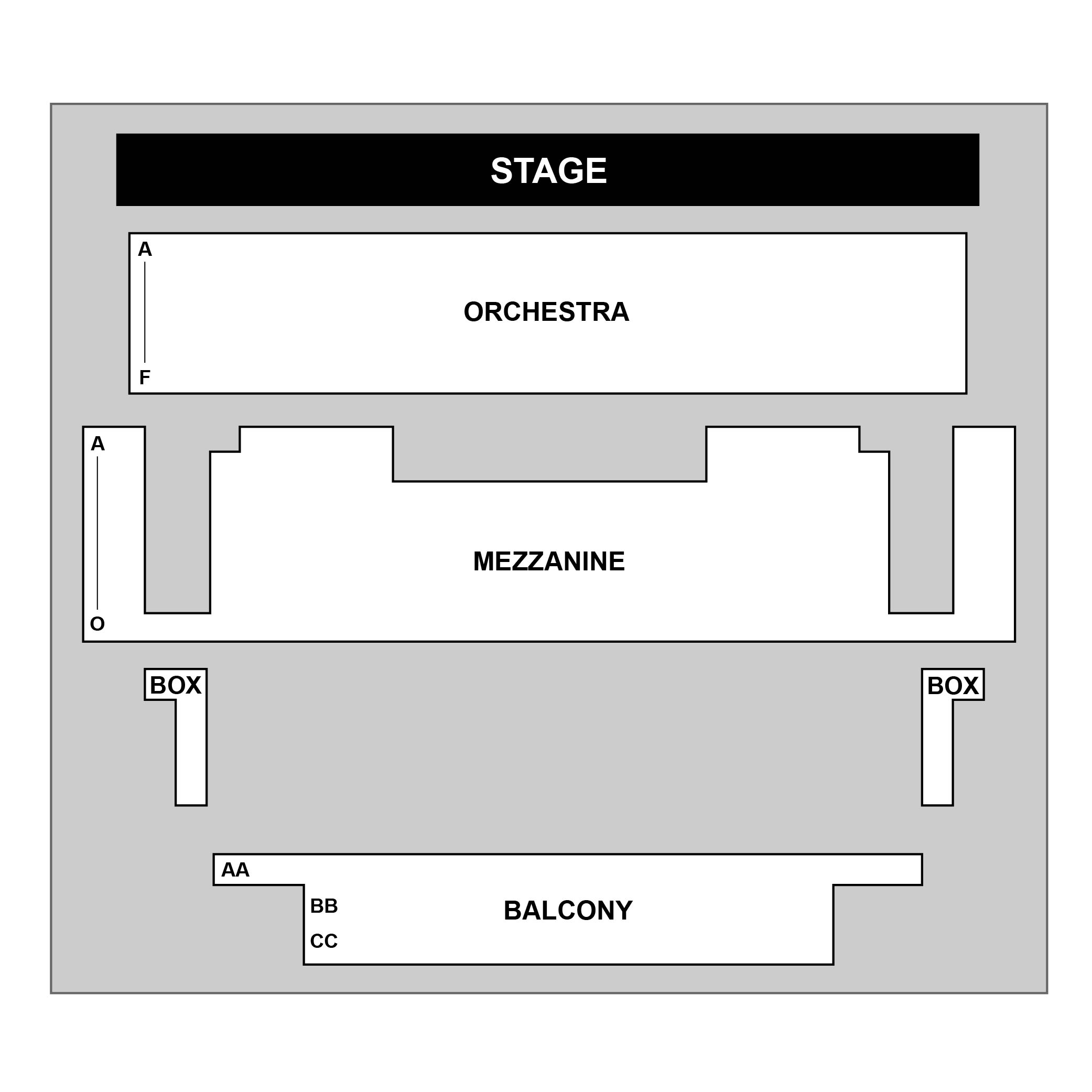 Harry M Cornell Arts and Entertainment Complex Venue Map