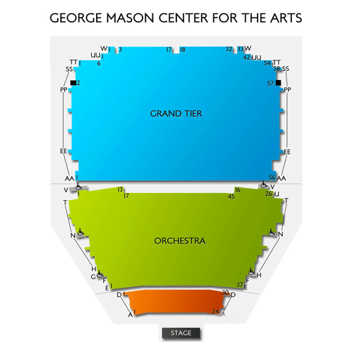 George Mason Performing Arts Seating Chart