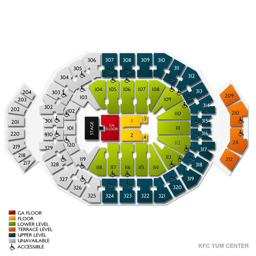 Ky Yum Center Seating Chart