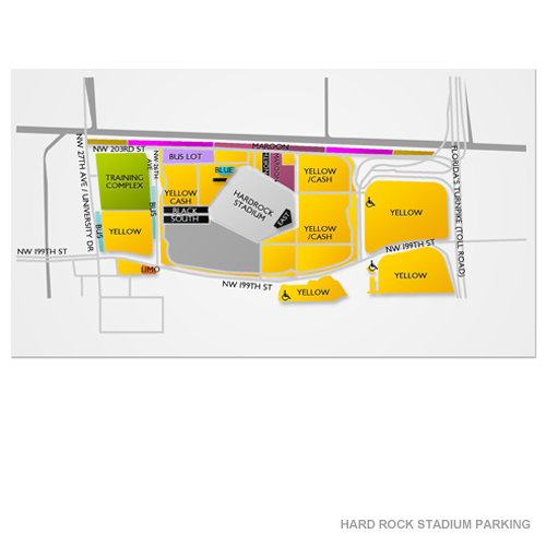 Hard Rock Stadium Parking Venue Map