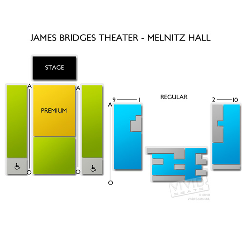 James Bridges Theater Seating Chart