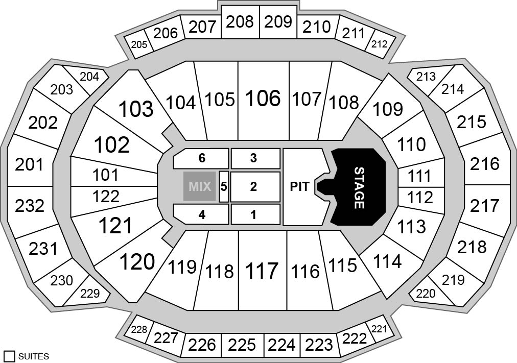 T-Mobile Center Venue Map