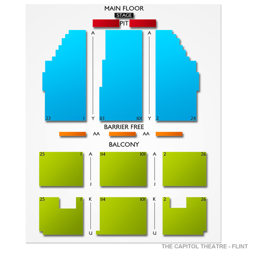 The Capitol Theatre Seating Chart