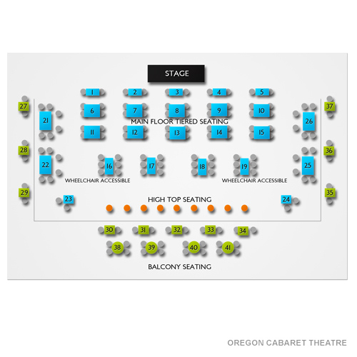 Oregon Cabaret Theatre Venue Map