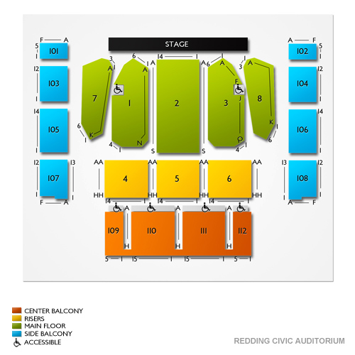 Redding Civic Auditorium Seating Chart