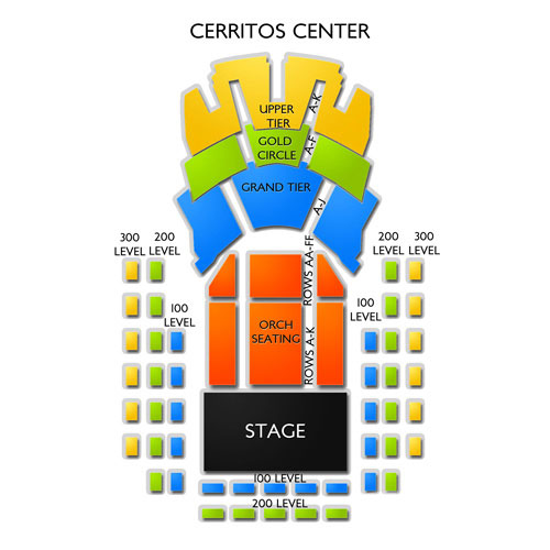 Cerritos Center Venue Map