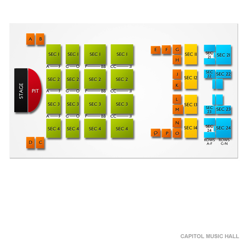Capitol Theater Seating Chart