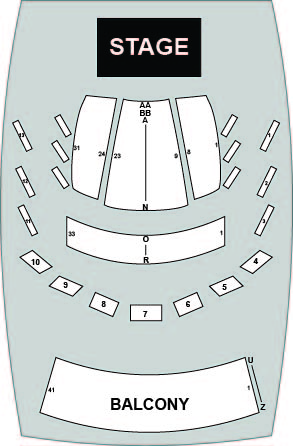 Asteria Theatre Venue Map