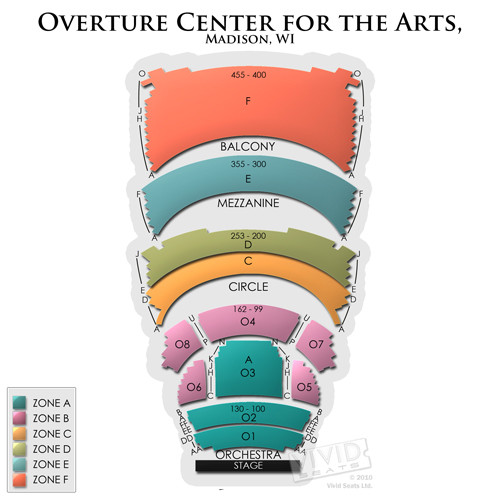 Overture Center Overture Hall Seating Chart Vivid Seats