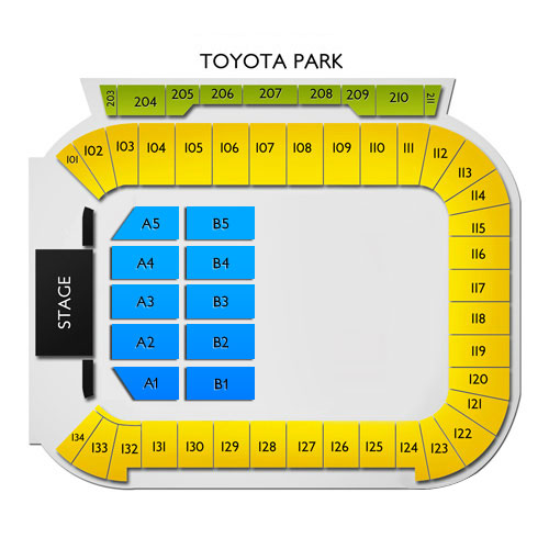 Toyota Park Seating Chart Chicago Open Air