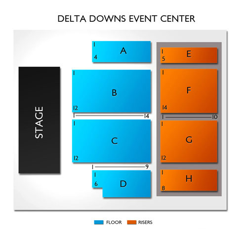 Delta Downs Event Center Seating Chart Vivid Seats
