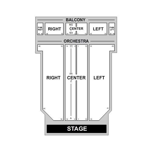 Arlington Theatre Venue Map