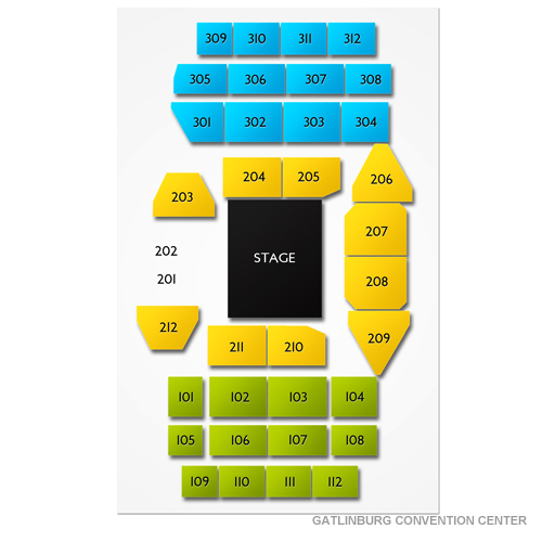 Gatlinburg Convention Center Venue Map