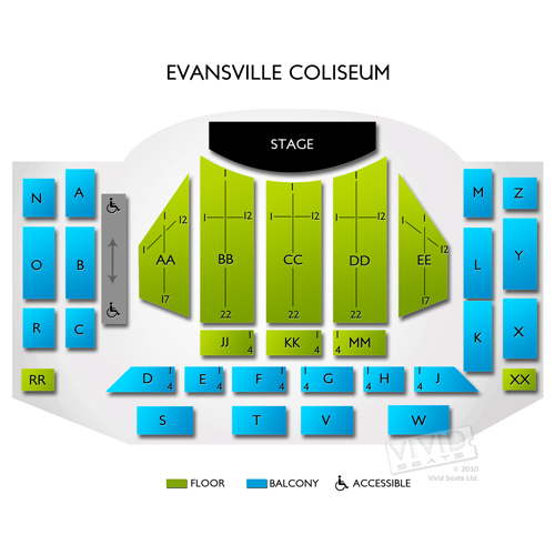 Evansville Coliseum Seating Chart | Vivid Seats