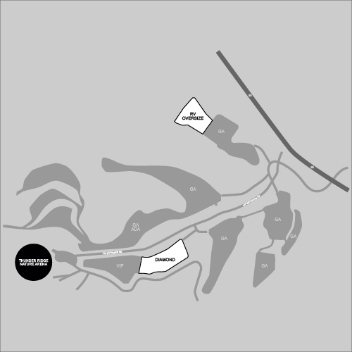Thunder Ridge Nature Arena Parking Venue Map