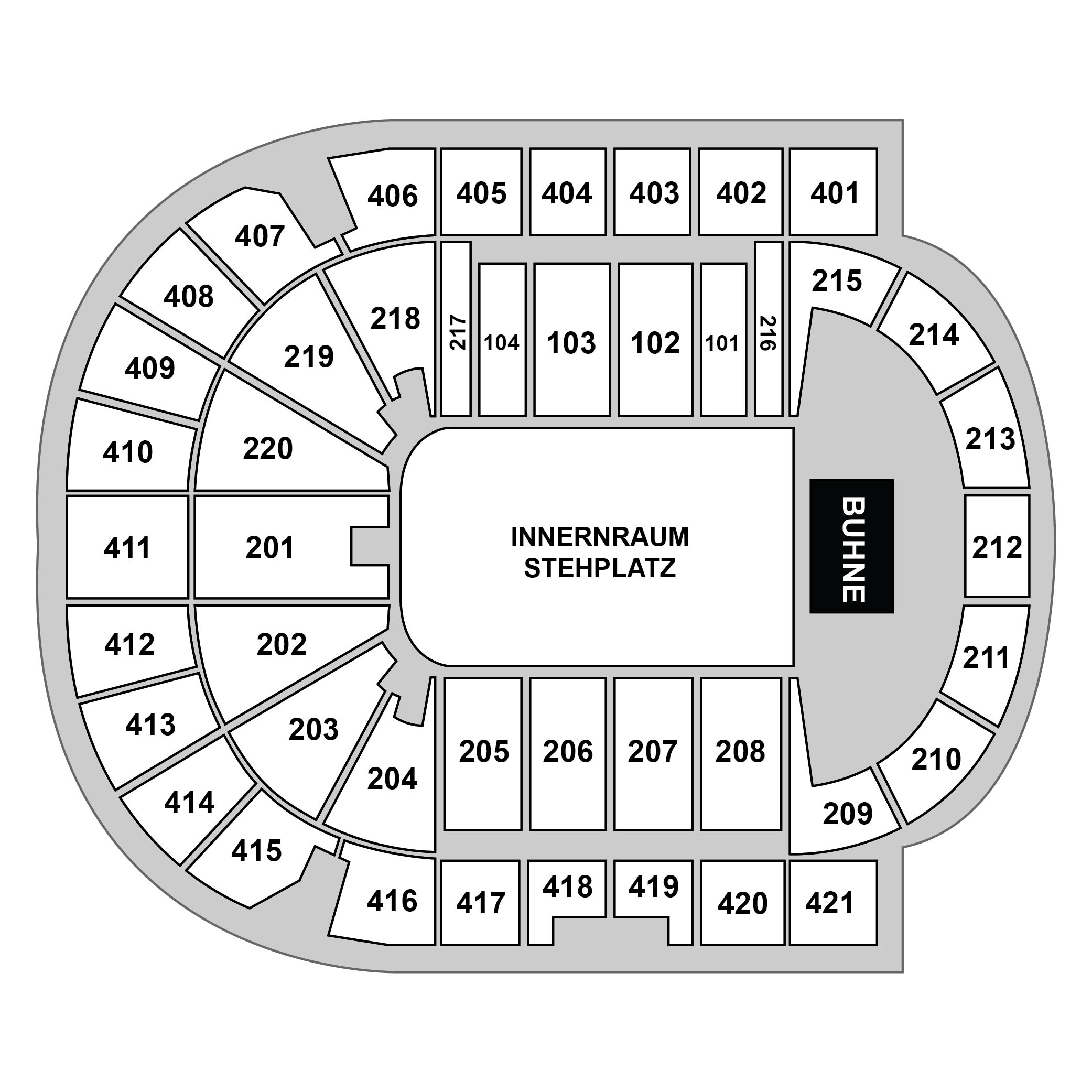 Uber Arena Venue Map