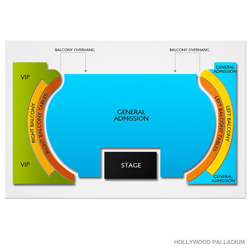 Hollywood Palladium Venue Map