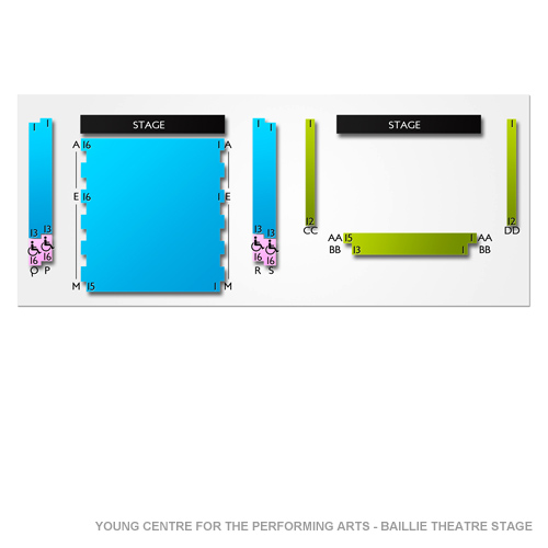 Young Centre for the Performing Arts - Baillie Theatre Stage Venue Map
