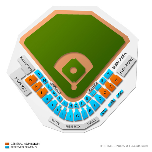 Jacksonville Baseball Grounds Seating Chart