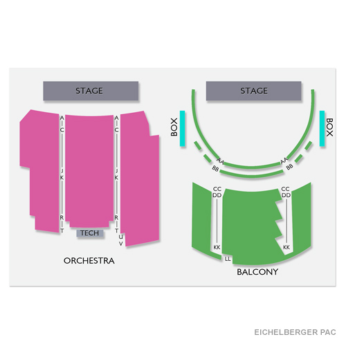 Eichelberger Performing Arts Center Venue Map