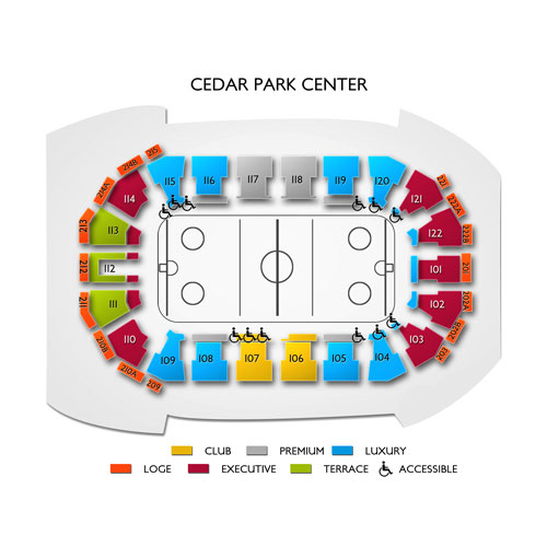 Heb Center Seating Chart