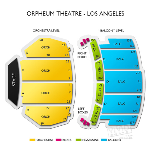 Los Angeles Nokia Theater Seating Chart