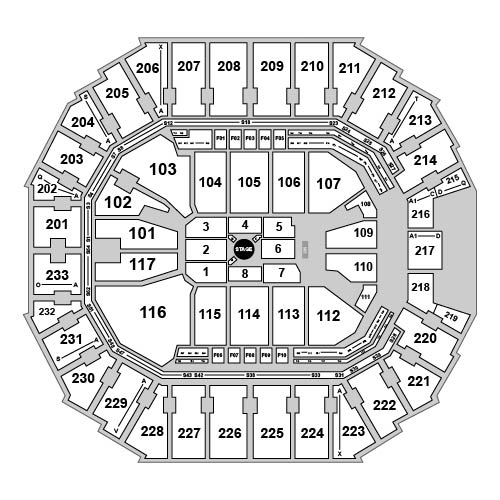 Spectrum Center Venue Map