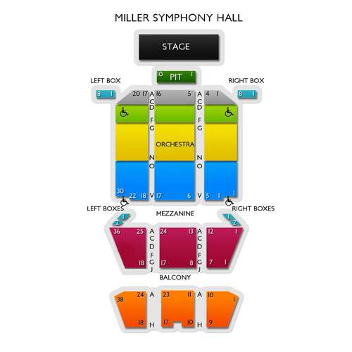Miller Symphony Hall Seating Chart